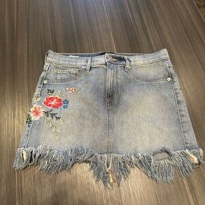 Express Denim mini skirt